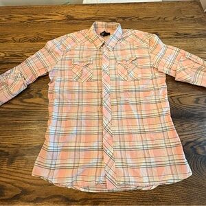 Diesel Pastel Plaid Cotton Shirt